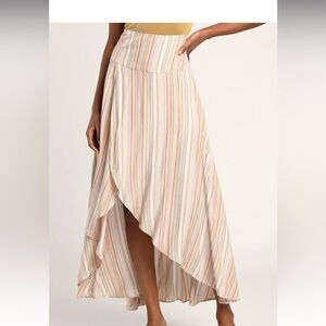 NWT O’Neil Ambrosio High-low multicolor maxi skirt- Size M